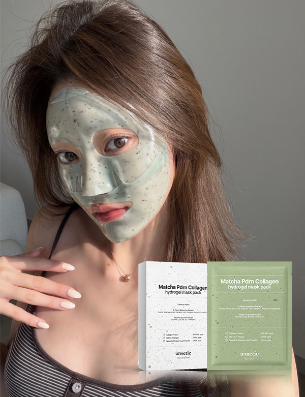 ANOETIC Matcha PDRN Collagen Hydrogel Mask Pack