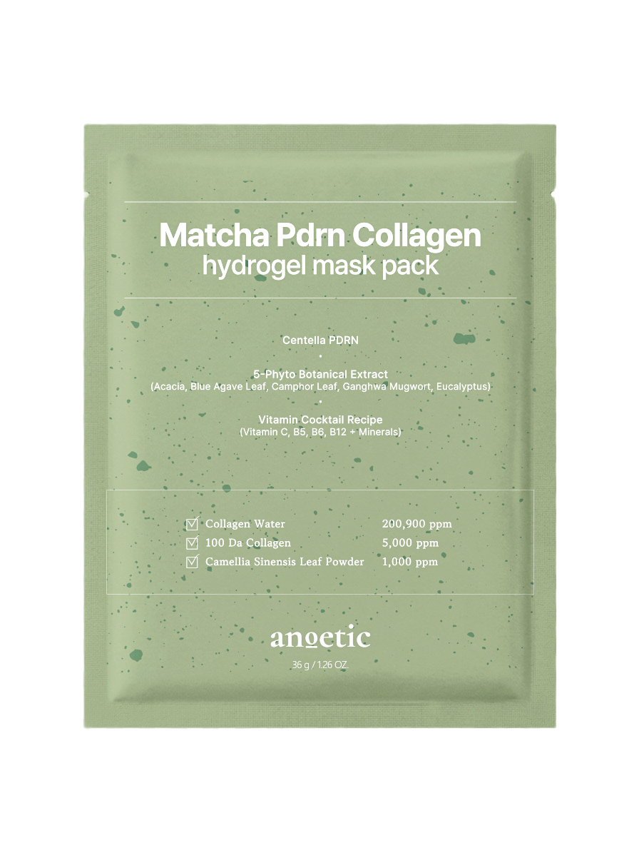 ANOETIC MATCHA PDRN COLLAGEN HYDROGEL MASK PACK 1 BOX (5ea)