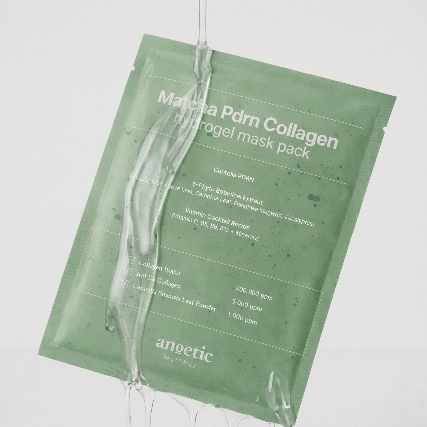 ANOETIC Matcha PDRN Collagen Hydrogel Mask Pack