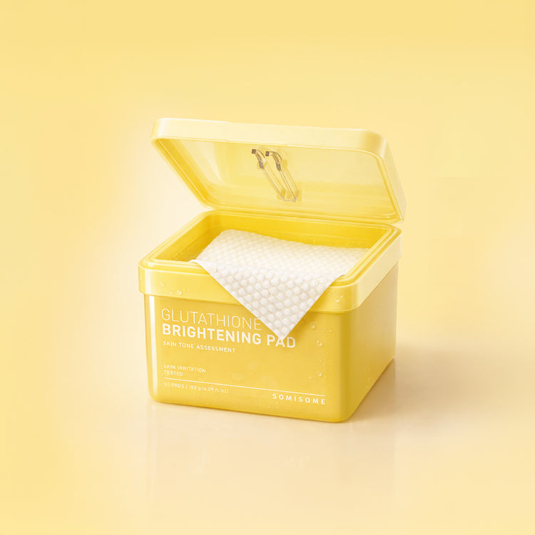 SOMISOME Glutathione Brightening Square Pad 180G | 50 Pads