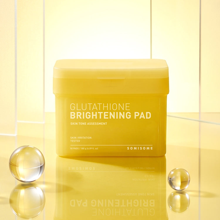 SOMISOME Glutathione Brightening Square Pad 180G | 50 Pads