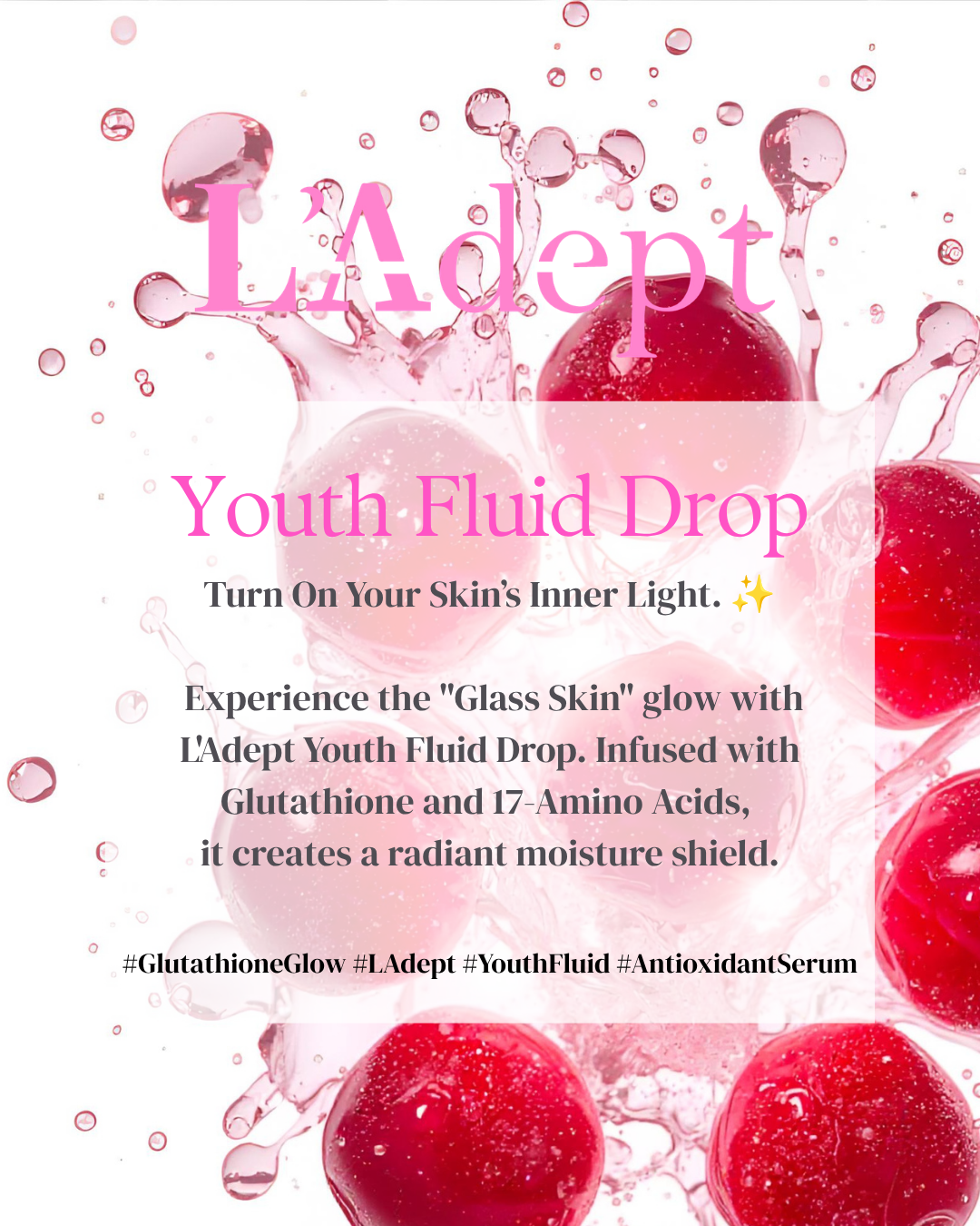 L’Adept Youth Fluid Drop 12ml | Premium Korean Anti-Aging Serum