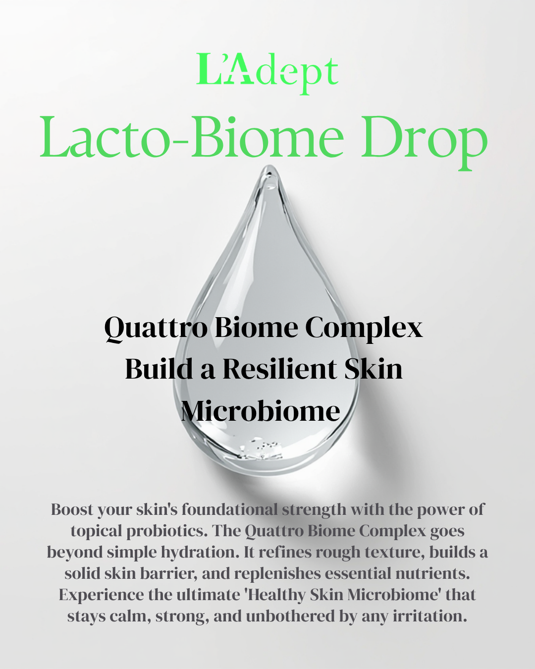 L’Adept Lacto-Biome Drop 12ml | Korean Probiotic Skin Barrier Serum