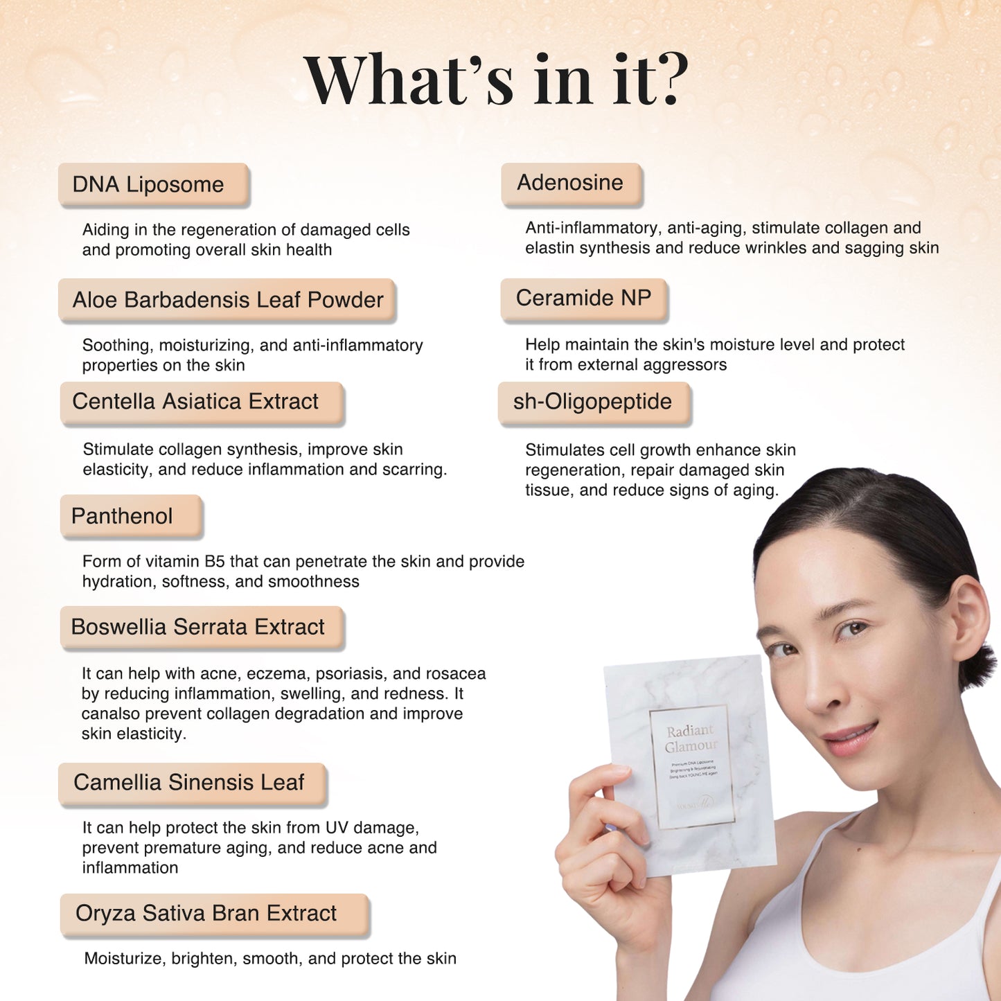 YOUNGME Radiant Glamour UVIR Post Laser Skincare K-Beauty Sheet Mask - Rejuvenating with Premium PDRN, EGF, CICA