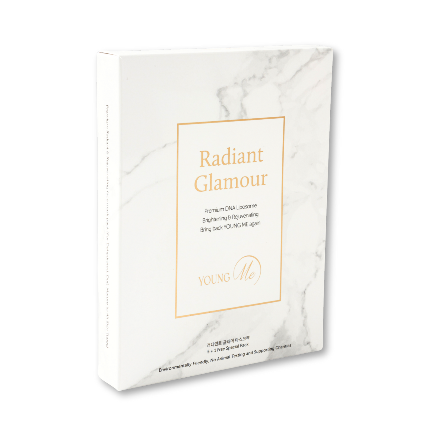 YOUNGME Radiant Glamour UVIR Post Laser Skincare K-Beauty Sheet Mask - Rejuvenating with Premium PDRN, EGF, CICA