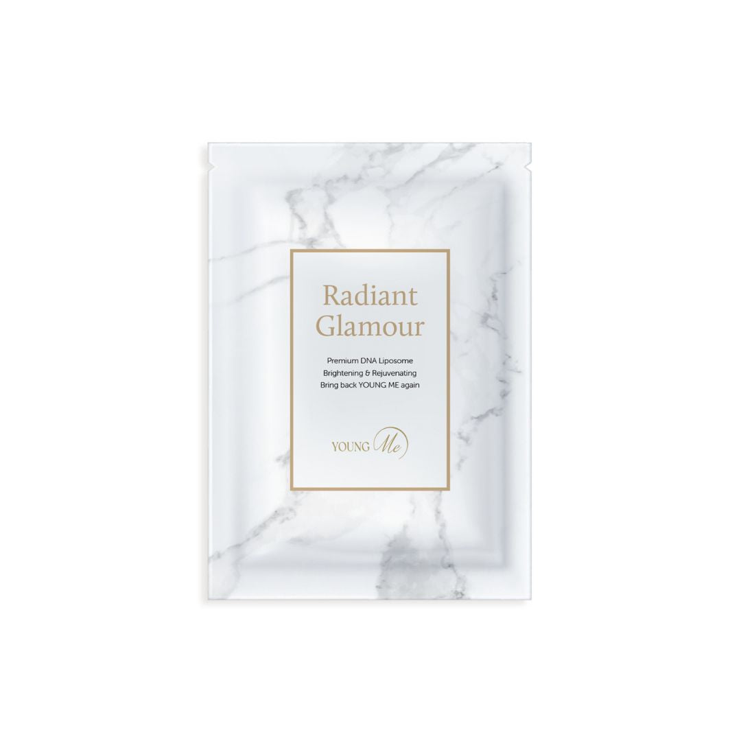 YOUNGME Radiant Glamour UVIR Post Laser Skincare K-Beauty Sheet Mask - Rejuvenating with Premium PDRN, EGF, CICA