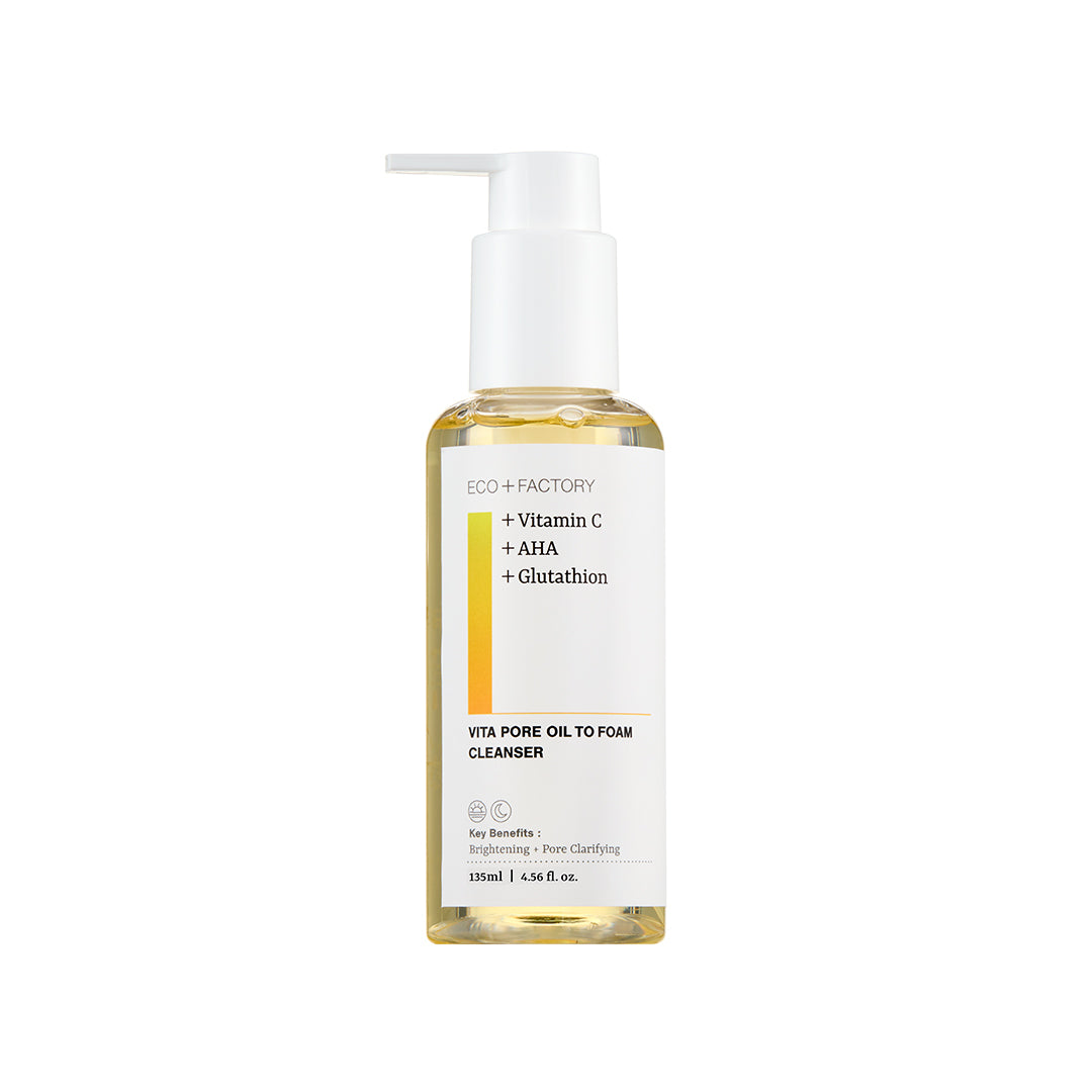 ECOFACTORY VITA PORE OIL-TO-FOAM CLEANSER | 135ml